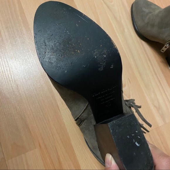 The Kooples grey fringe real suede booties - Picture 7 of 8